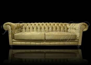 SOFA CHESTERFIELD CANON 4 OS. z funkcją spania codziennego