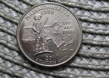 USA 25 Cent 2000r - D - Stany USA - MASSACHUSETTS