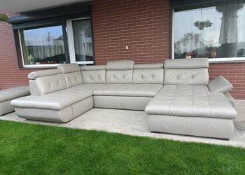 Sprzedam narożnik w kształcie litery U ze skóry