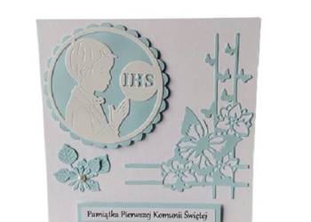 Kartki Pamiątka Komunii Świętej K4 Chłopiec Wzór 7
