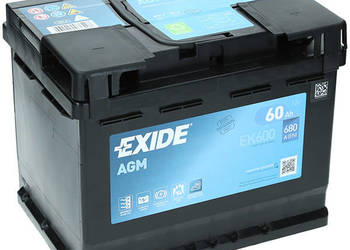 Akumulator Exide AGM 12V 60Ah 680A P+ L2 EK600