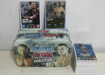 WWF - Slam attax evolution - Pudełko + 110 kart - Toops 2009 WWF - Slam attax evolution - Pudełko + 110 kart - Toops 2009