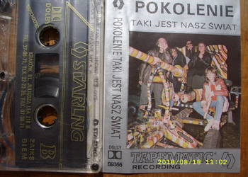 + Pop ; kaseta ; POKOLENIE--TAKI JEST NASZ SWIAT .