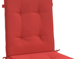 Poduszki na krzesła ogrodowe 4 szt. czerwone 100x50x3 cm WM-47559