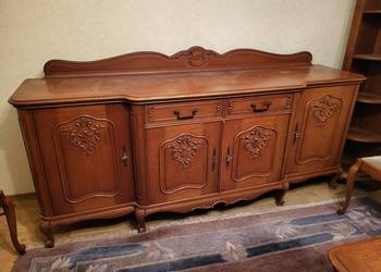 Meble dębowe w stylu chippendale komoda serwantka !!