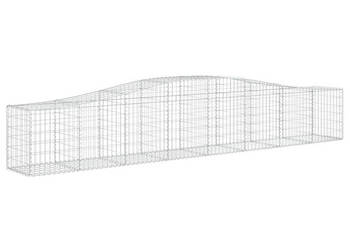 Kosze gabionowe 3 szt 400x50x60/80 cm galwanizowane żelazo WM-3145931