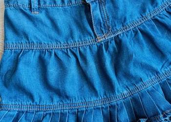 Spódniczka dziewczęca jeansowa granatowa 118