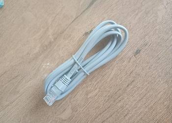 kabel przewód sieciowy internetowy rj45 ethernet szary nowy