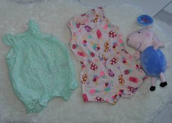 Zestaw dla dziewczynki rampers +kombinezon 62