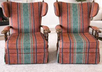 Komplet stare fotele typu uszak