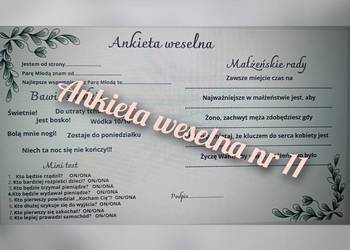 Ankiety weselne pdf