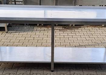 STÓŁ GASTRO Z PÓŁKĄ - WZMACNIANY - 200/60/85 CM - M.1253.N