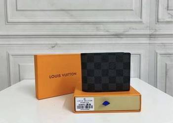 Portfel louis vuitton skóra canvas + pudełko ebene szachownica