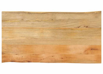 Blat stołu 100x60x25 cm naturalna krawędź lite drewno mango WM-370718