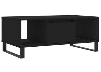 Stolik kawowy czarny 90x50x365 cm materiał drewnopochodny WM-830597