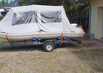 łódź motorowa kolibri KM-450DSL zestaw + zestaw wędek