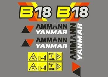 Naklejki oklejenie AMMANN YANMAR B18 Zamiennik