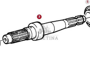 Fendt Favorit 514 Wał Odbioru Mocy CZĘŚCI G514100220070 514100220020