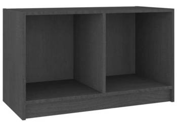 Szafka pod telewizor szara 70x33x42 cm lite drewno sosnowe WM-809944