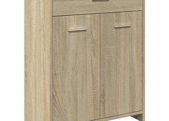 Szafka łazienkowa dąb sonoma 60x33x80 cm płyta wiórowa WM-849645