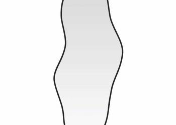 vidaXL Lustro ścienne, czarne, 100x45 cm(SKU:348268)