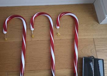 Zestaw 22 solarnych lampek w kształcie laski cukrowej