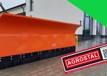 Pług do śniegu odśnieżny komunalny oświetlenie amortyzacja nowy AGROSTAL