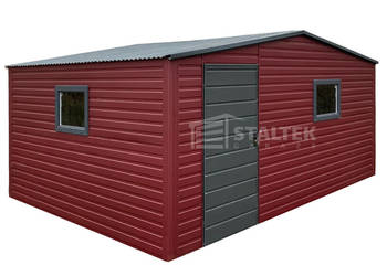 Schowek Domek ogrodowy 5x4m drzwi Antracyt wiśnia 2x okna Dach ST190