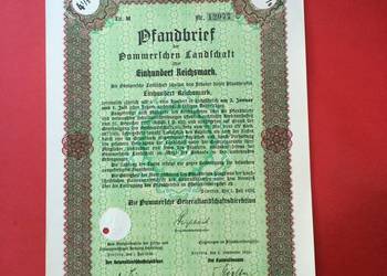 ( 17 ) Papiery wartościowe 100 reichsmark