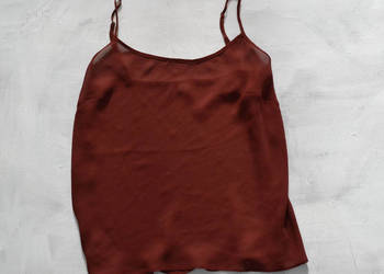 brązowy top na ramiączka L/XL mgiełka