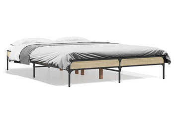 Rama łóżka dąb sonoma materiał drewnopochodny 120x190 cm WM-845047