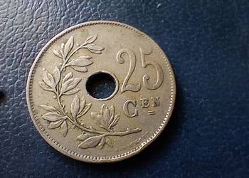 Stare monety 25 cent 1921 Belgia