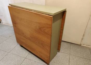 Stolik rozkładany, vintage PRL