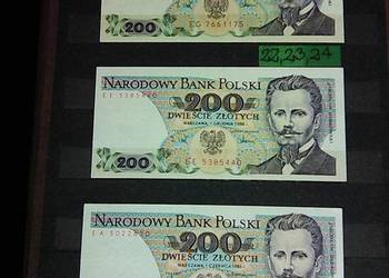 Sprzedam 9  szt. banknotów POLSKICH  z lat 1982-1988 r.