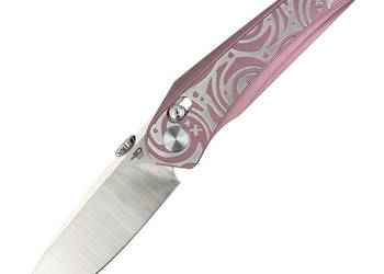 Nóż składany Bestech Mothus Purple Titanium, Satin M390 by Kombou (BT2206D)