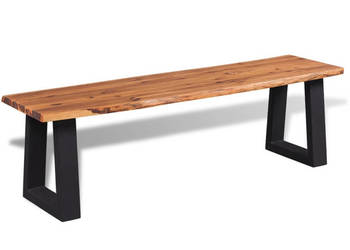 Ława z litego drewna akacjowego 160 cm WM-245688
