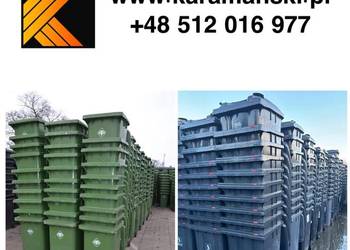 240 L używane pojemniki na odpady. 120 L, 660 L, 1100 L, TRANSPORT GRATIS
