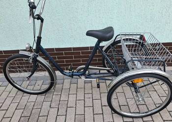 Rowerowy  trójkołowy z mechanizmem różnicowym.