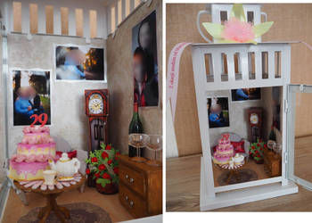 Lampion z miniaturowym wnętrzem – prezent na ślub/rocznicę/urodziny Lampion z miniaturowym wnętrzem – prezent na ślub/rocznicę/urodziny