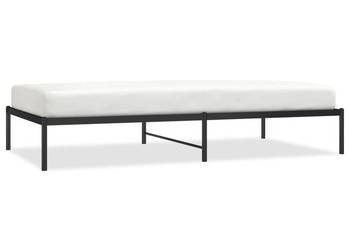 Łóżko Metalowe Czarne Rama Łóżka Ze Stelażem 107x203 cm WM-350842