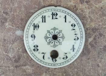 789 Tarcza starego zegara francuza 80mm 22mm tzw porcelanka seledynka