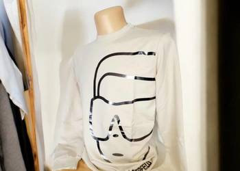 Bluza męska bawełniana Karl Lagerfeld - biała L, duże logo