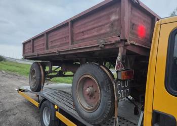 Przyczepa rolnicza Sanok Autosan D-46A 4,5 tony sztywna Zarejestrowana
