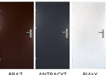 Drzwi zewnętrzne uniwersalne UA1 INOX antracyt 80L