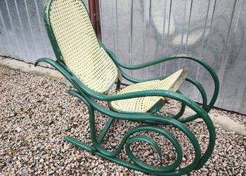 Fotel bujany Thonet zabytkowy retro vintage stylowy odbudowa dzieciecy