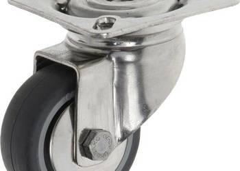 Nierdzewne koła skrętne z płytką mocującą 7470PJH050P40