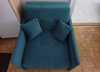 Sofa amerykanka turkusowa 93 cm LEO Sofa amerykanka turkusowa 93 cm LEO