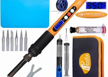 Zestaw Narzędzi Lutowniczych 16w1 | Lutownica 60W, 180-500°C