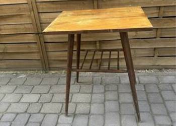 Stolik PRL patyczak drewniany