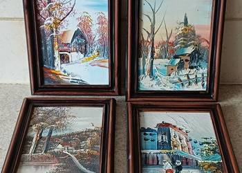 vintage obrazki malowane ręcznie